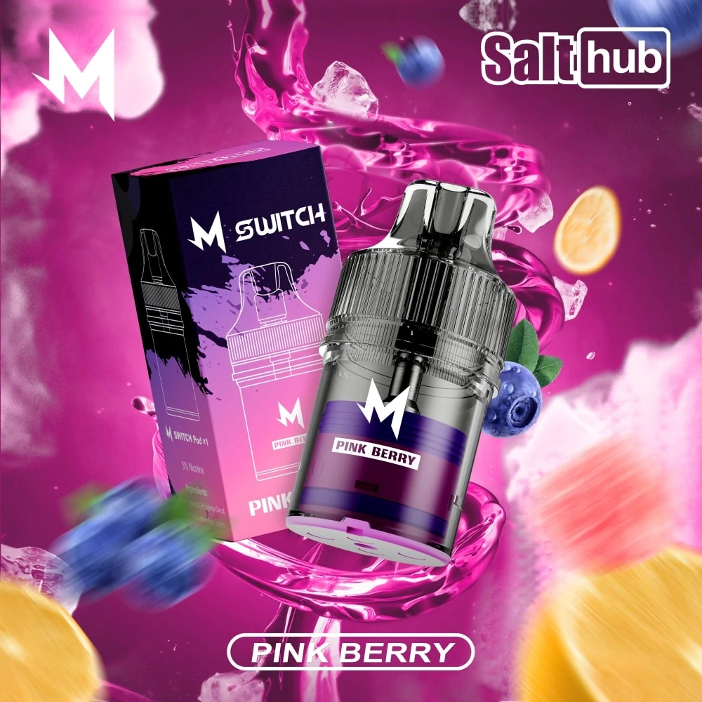 M Bar 15K pink berry disposable vape pod