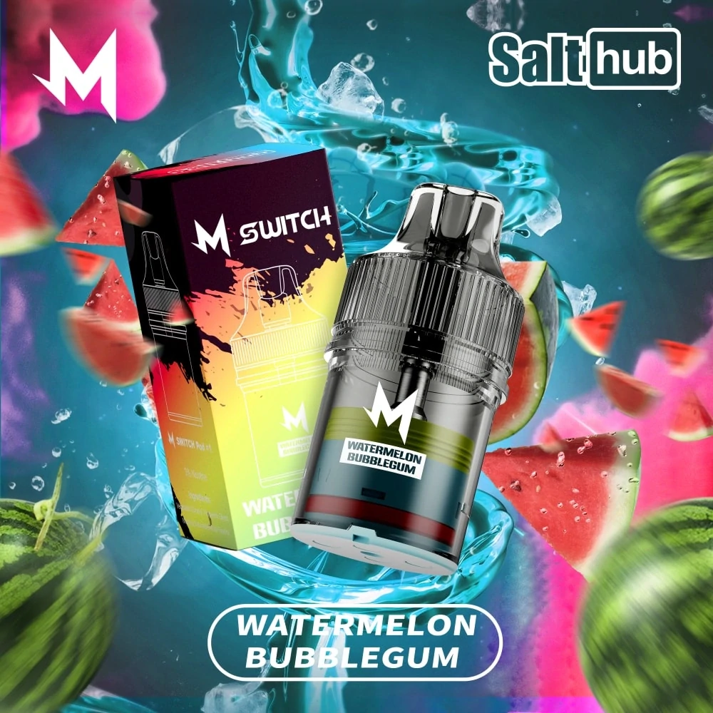 M Bar 15K watermelon bubblegum disposable vape pod